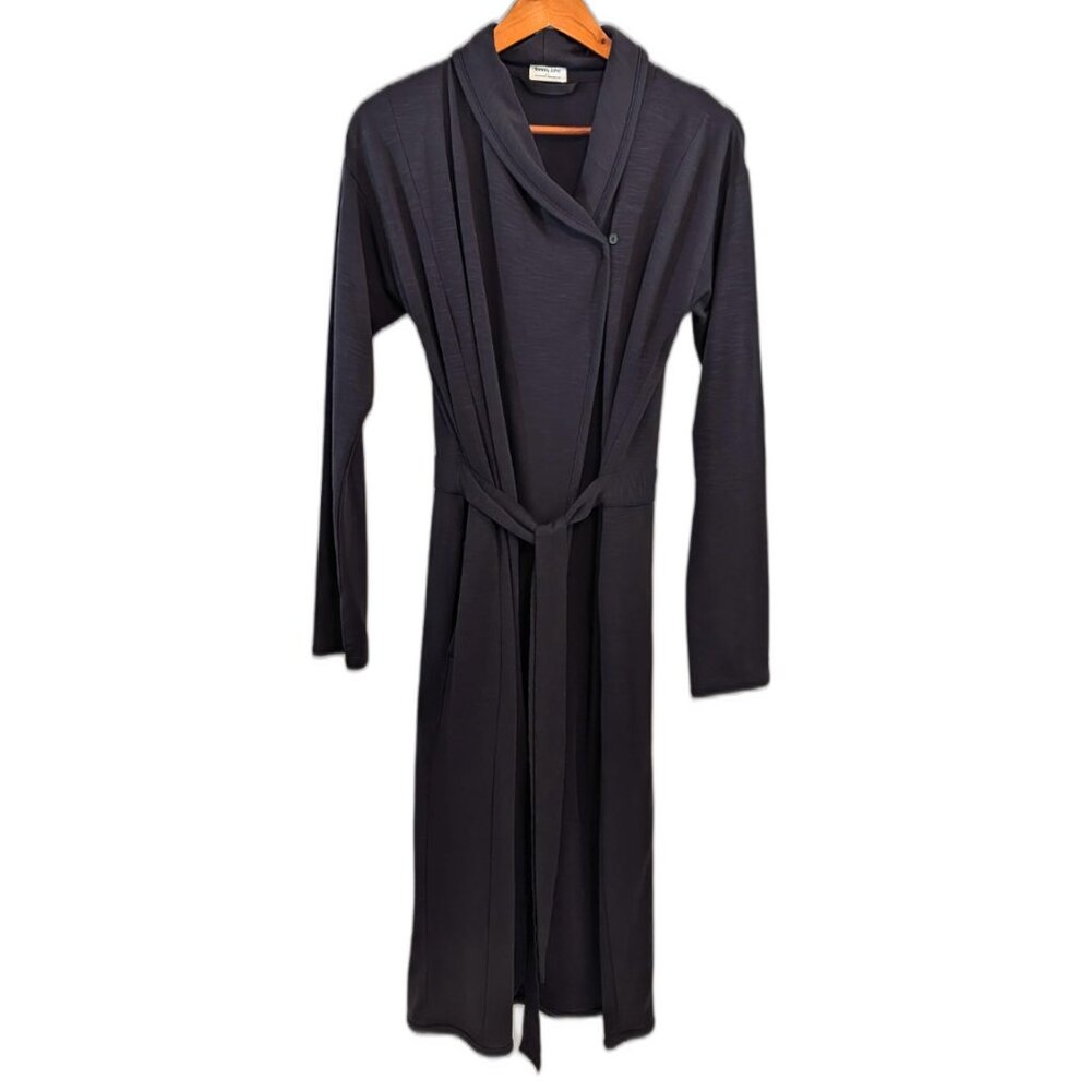 Tommy John	 | Second Skin Lightweight Lounge Robe with Pockets Black Size Medium